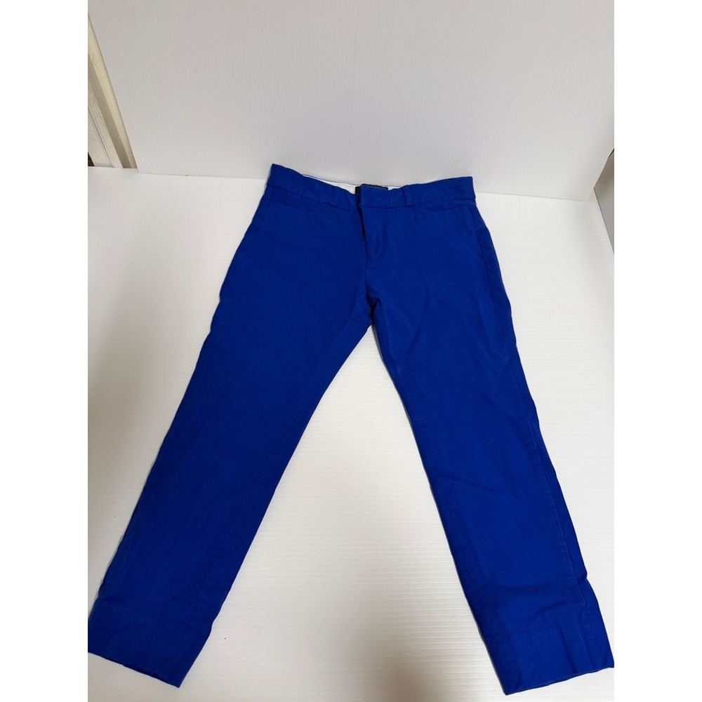 Banana Republic Sloan Crop Pants Cobalt Blue Petite 4P Slim Trousers